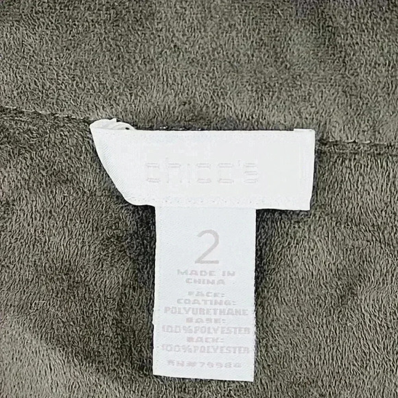 Chico's Open Front Women's Blazer Mock neck Printed 2 / 12 9894 - Picture 5 of 7